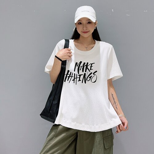妃儿红秋季新款大码欧货短袖衫女