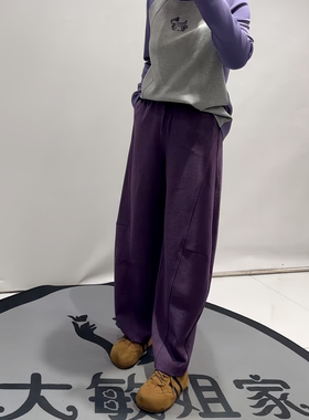 芮娜依莲秋冬新款大码弯刀裤女裤
