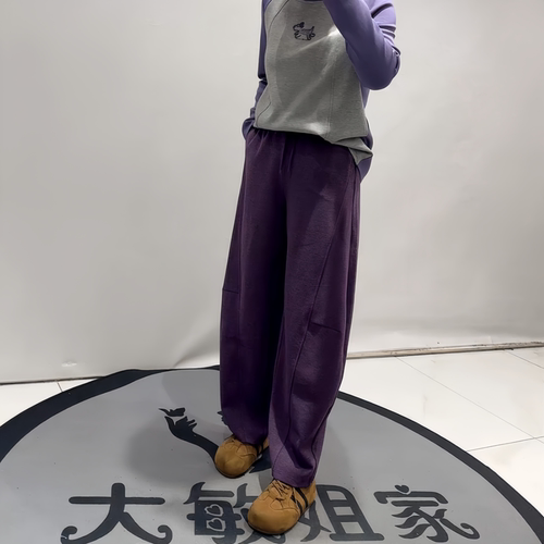 芮娜依莲秋冬新款大码弯刀裤女裤