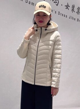 芮娜依莲秋冬大码薄款羽绒服外套