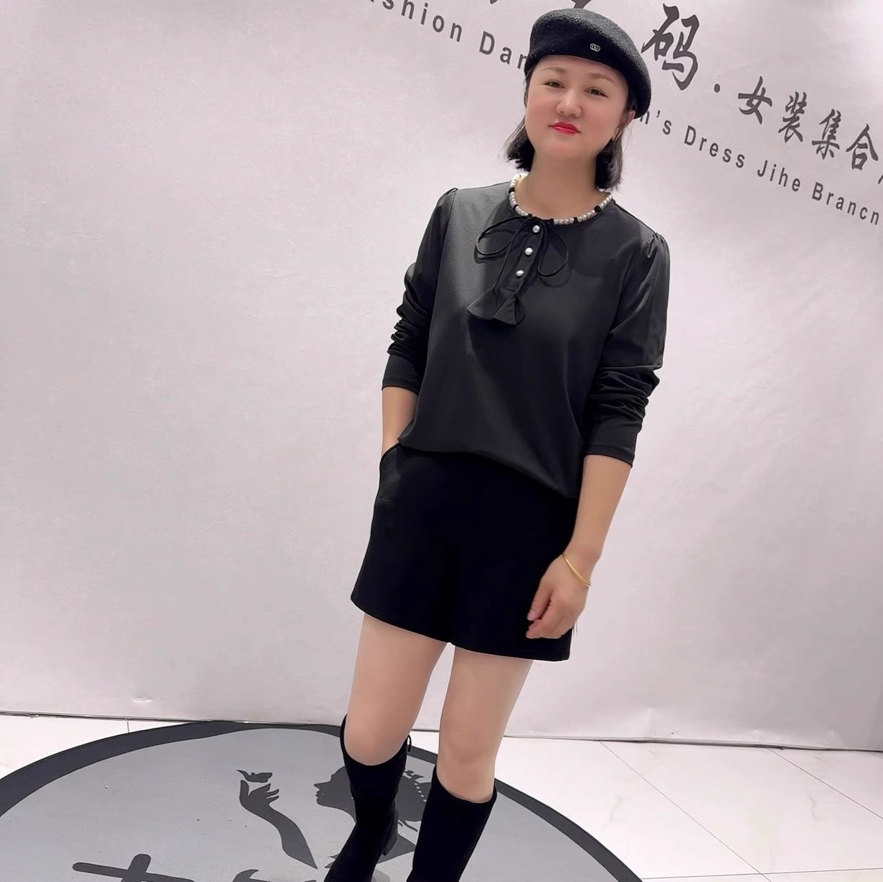 芮娜依莲年货新款大码气质衫上衣