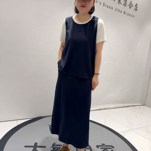芮娜依莲夏季新款大码套装套裙女