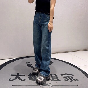 89037柏菲蒂初冬新款加绒牛仔裤加大码女装胖妹妹显瘦百搭女裤子