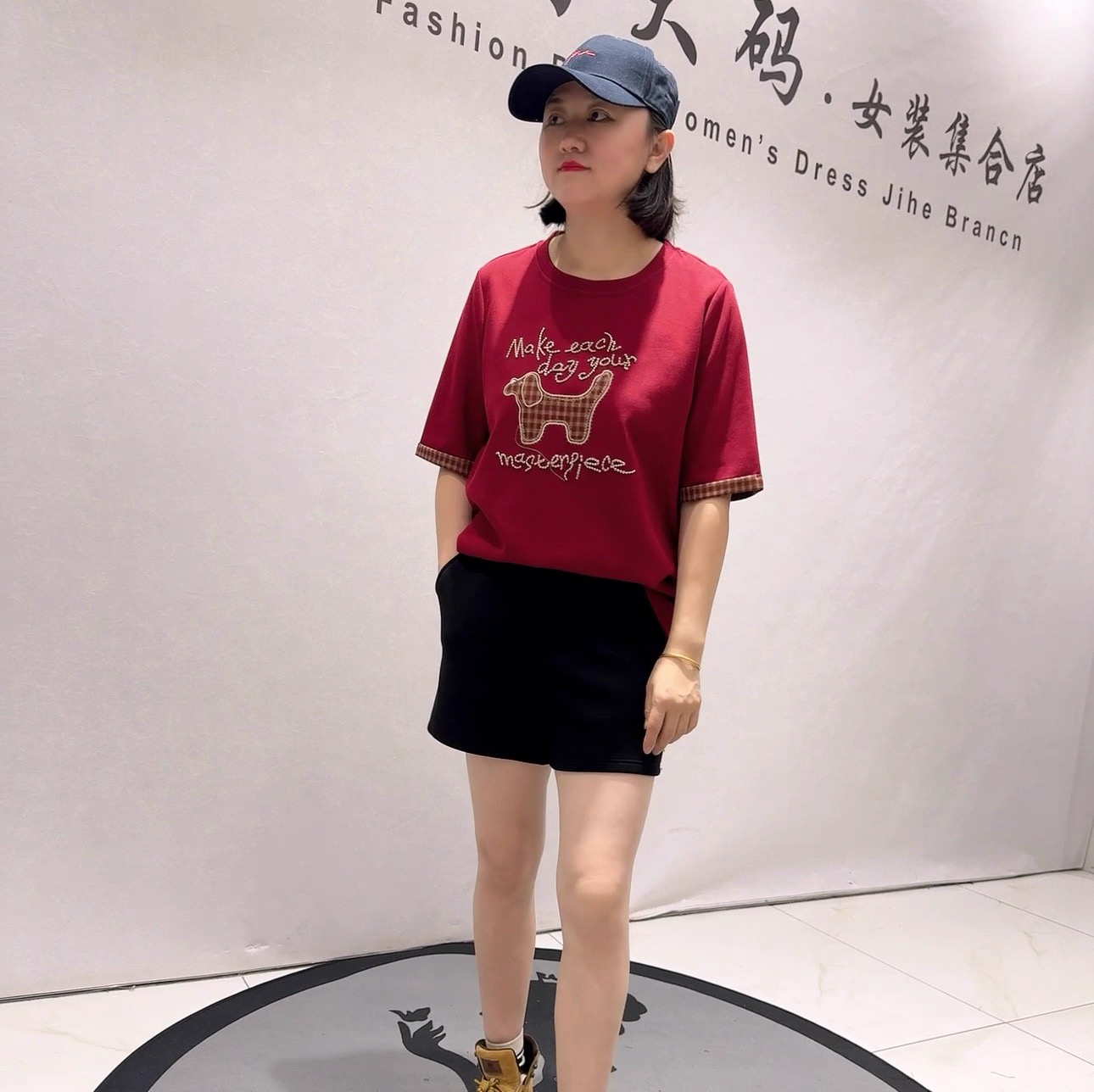 芮娜依莲年货春款百搭短袖T恤衫