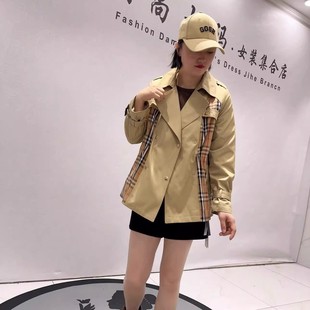 1191女权贵族春季新款欧货风衣外套加大码女装胖妹妹显瘦百搭上衣