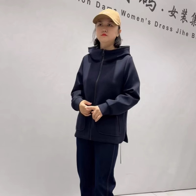 天娇一生水秋季新款大码卫衣外套