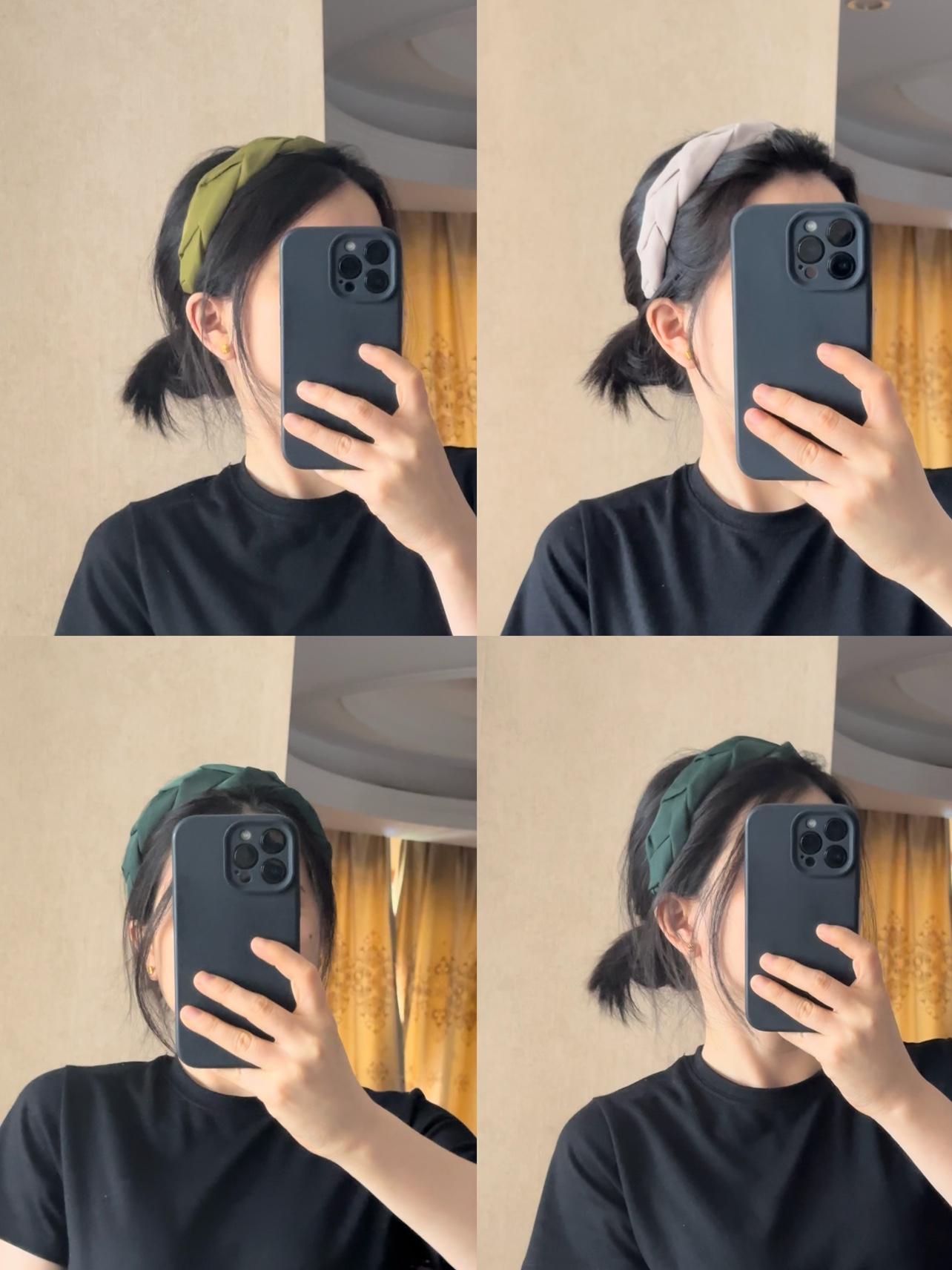 宽边复古绿色发箍韩国夏季减龄头箍压刘海发卡