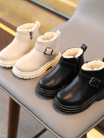 Martens, зимние детские нескользящие утепленные короткие сапоги для мальчиков, коллекция 2023, мягкая подошва