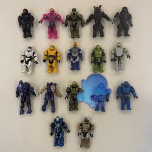 MEGABLOKS美高美家宝HALO光环散货小比例超可动人仔拼搭积木玩具