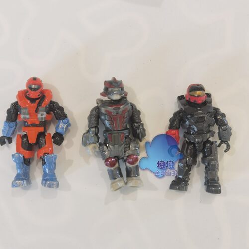 MEGA CONSTRUX美高/美家宝 HALO光环十二季 斯巴达鬼面兽人仔玩具