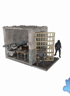McFarlane Walking Dead 麦克法兰 行尸走肉 14608-0单人牢房下层
