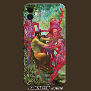 AlienTits灵魂世界暗黑恶趣味cult小众插画适用于苹果安卓手机壳