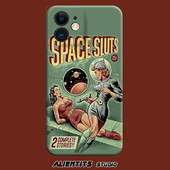 AlienTits宇宙大蜜space slut超现实外星人80s画报小众复古欧美防摔适用苹果安卓手机壳