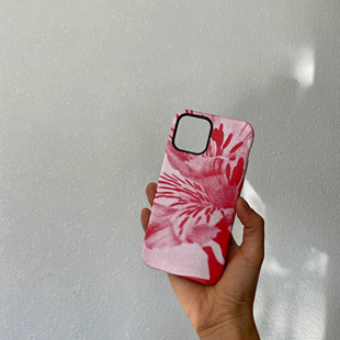 AlienTits满血牡丹极简清新手绘复古艺术原创个性 创意设计小众防摔适用苹果华为小米安卓定制手机壳