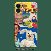 AlienTits鬼畜狗搞怪奇怪可爱日系复古风插画个性 创意艺术设计小众防摔适用苹果华为小米安卓定制手机壳