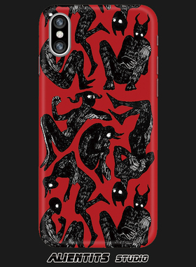 AlienTits原创 speak to devil涂鸦手绘暗黑适用于苹果安卓手机壳