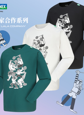 YONEX尤尼克斯YY羽毛球服秋冬季男女运动长袖T恤卫衣16665 115464