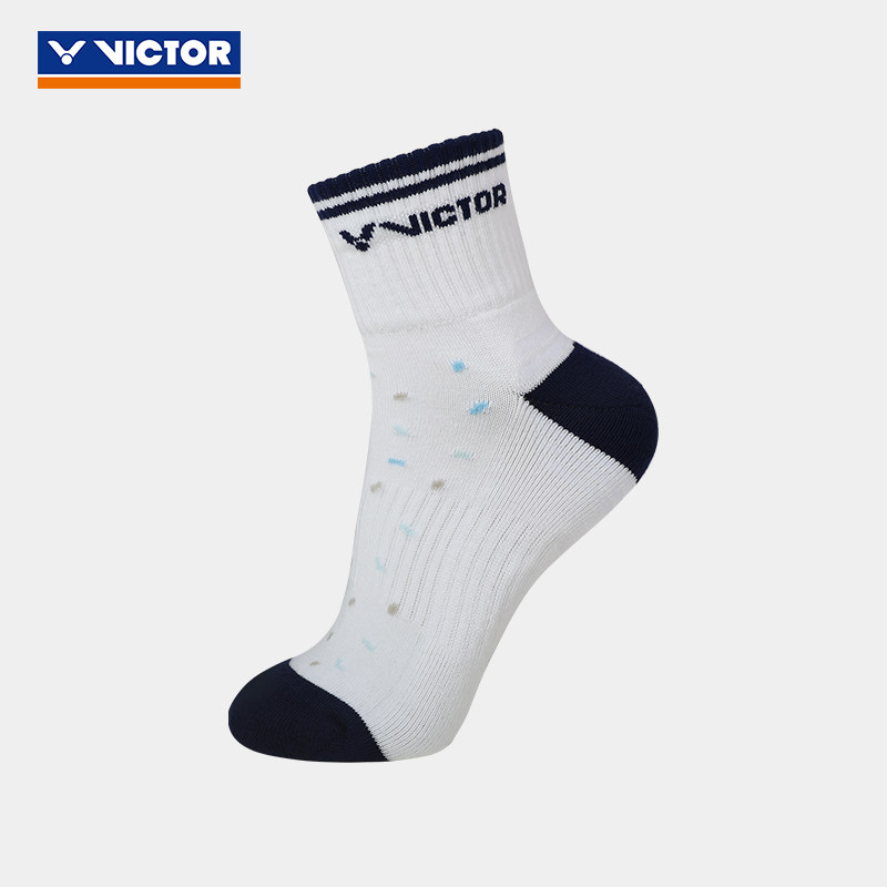 威克多VICTOR男女儿童羽毛球网球跑步运动袜SK0504新款加厚中筒袜