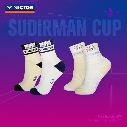 威克多羽毛球袜苏迪曼杯纪念款