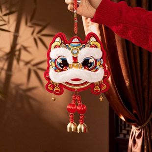 福旺年2026马年新年装饰醒狮福包挂件过年春节装饰用品