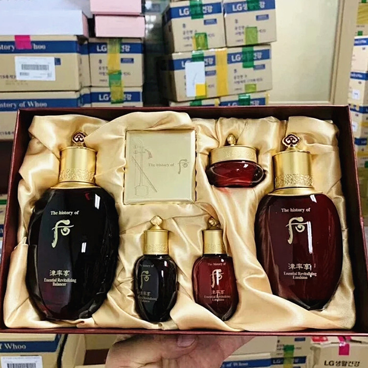 韩国正品whoo后津率享水乳套盒补水保湿滋润抗皱两件套装现货包邮