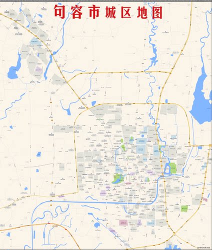2019年江苏镇江市句容主城区地图交通旅游街道小区房产楼盘学校