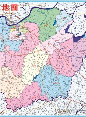 2020湖南省益阳市赫山区百度版地图乡镇村落公路交通行政90x110cm