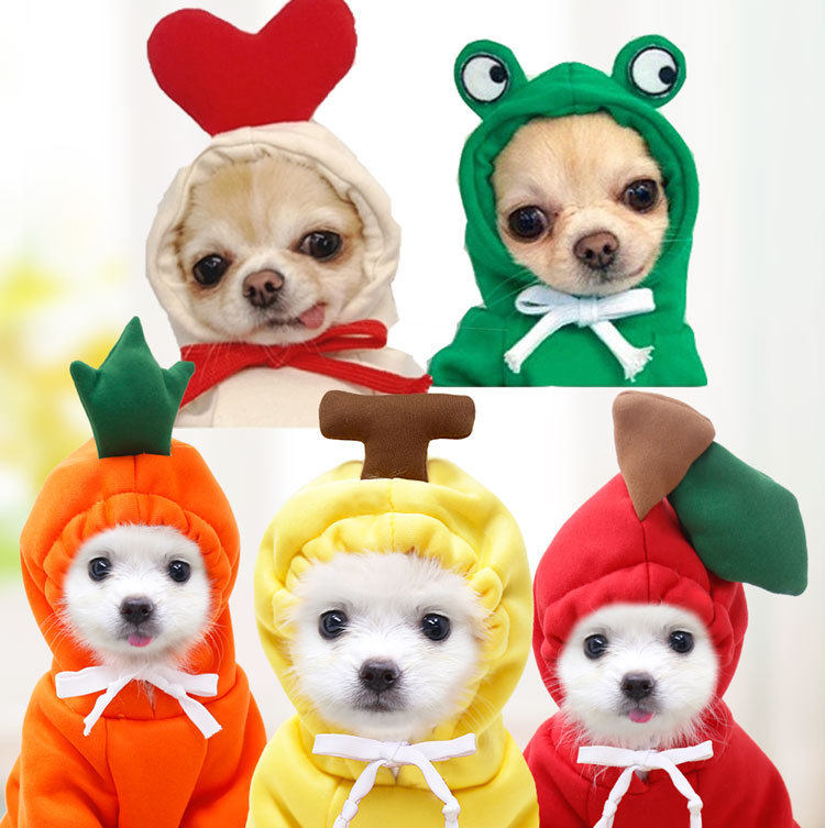 小中型犬水果狗卫衣狗狗猫咪秋冬猫宠物服装/雨衣（新