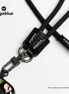 gogoblue高端牛皮系列 斜挎多功能手机挂绳户外露营通用含夹片
