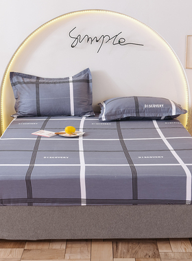 纯棉床笠单件 全棉薄棕垫套 1.5m 双人1.8 2米床席梦思防滑防尘罩