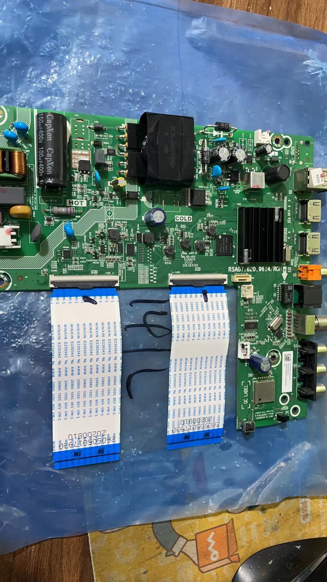 拆机海信43E2F(BOM71)260409主板RSAG7.820.9614屏 HD425Y1F71-T0