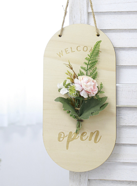 营业中休息挂牌OPEN/CLOSED门牌装饰双面英文创意挂牌吊牌可定制