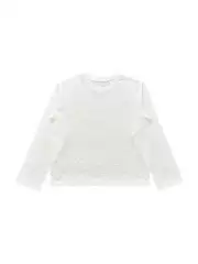 Textured Bamboo Cotton Loose Single-Stitch Long Sleeves