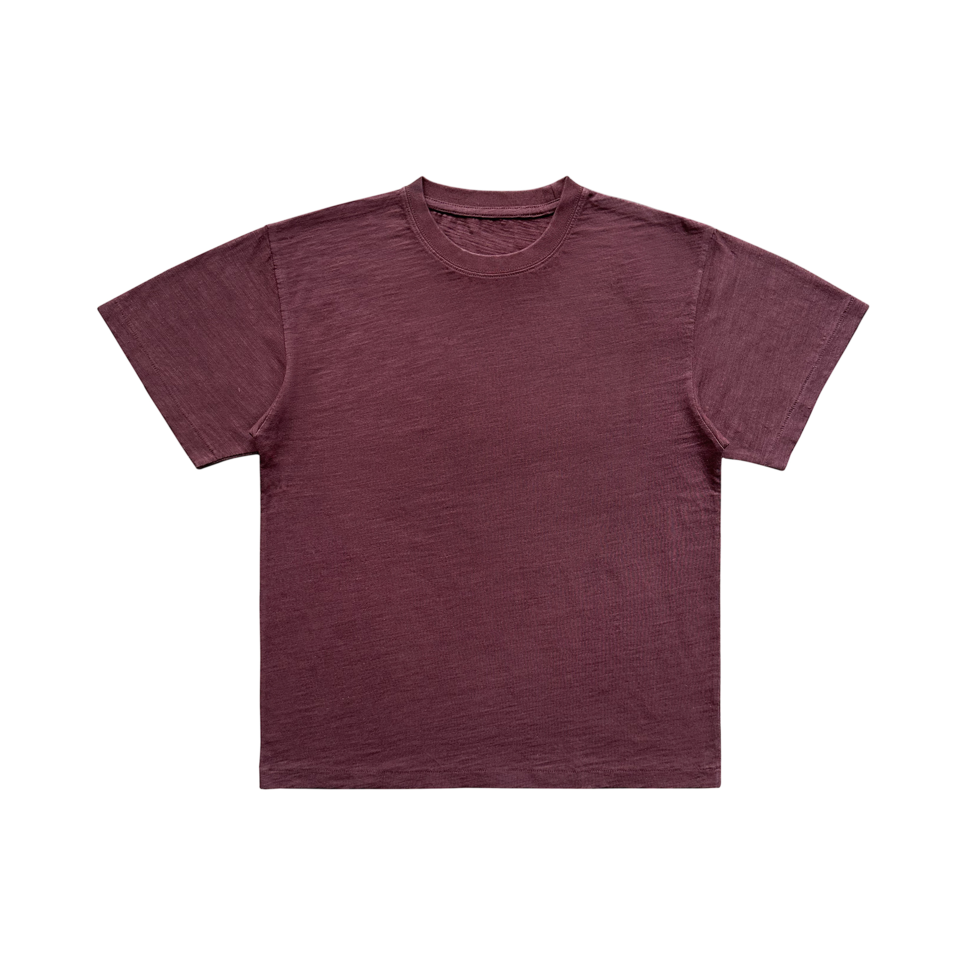 thumbnail for Slub cotton shoulder breathable soft waxy single stitch short sleeve 180g