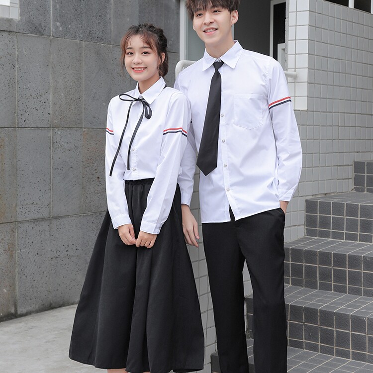 学院风学生装班服校服套装高中生女生长裙毕业照服JK制服朗诵表演