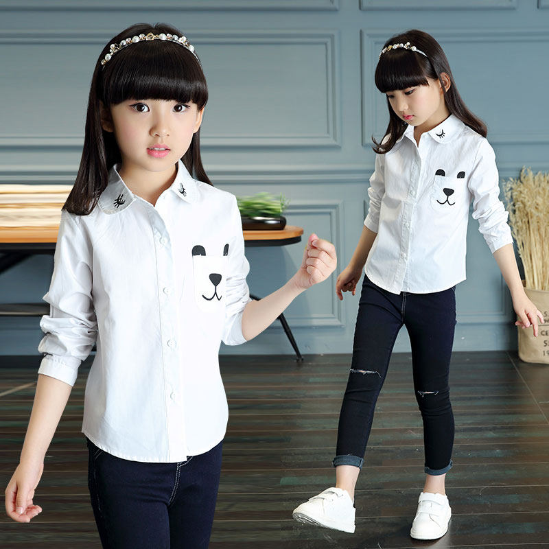 Chemise fille à manche longue - Ref 2086043 Image 1