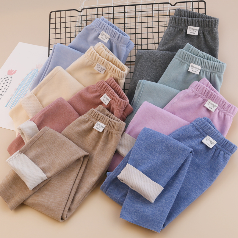 秋冬中厚蚕丝羊毛德绒打底裤保暖