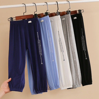 儿童莫代尔休闲裤防蚊晒灯笼裤