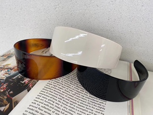 黑色发箍宽边压发头箍气质发卡拉直不断带齿防滑简约百搭头箍发饰