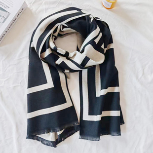 围巾女冬季高级感双面网红大牌韩版办公室披肩仿羊绒保暖百搭围脖