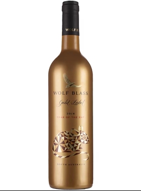 纷赋酒园金标设拉子红葡萄酒鼠年纪念版Wolf Blass Gold 750ml