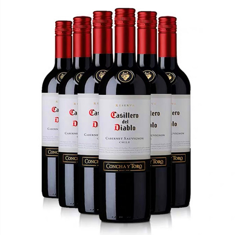 干露红魔鬼赤霞珠红葡萄酒 Casillero Del Diablo750mlx6瓶