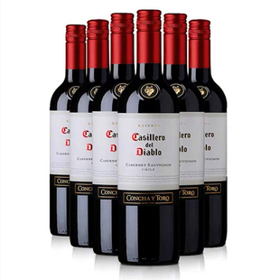 干露红魔鬼赤霞珠红葡萄酒 Casillero Del Diablo750mlx6瓶