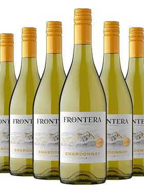 缘峰霞多丽 夏多内 白葡萄酒FRONTERA Chardonnay 750mlx6瓶