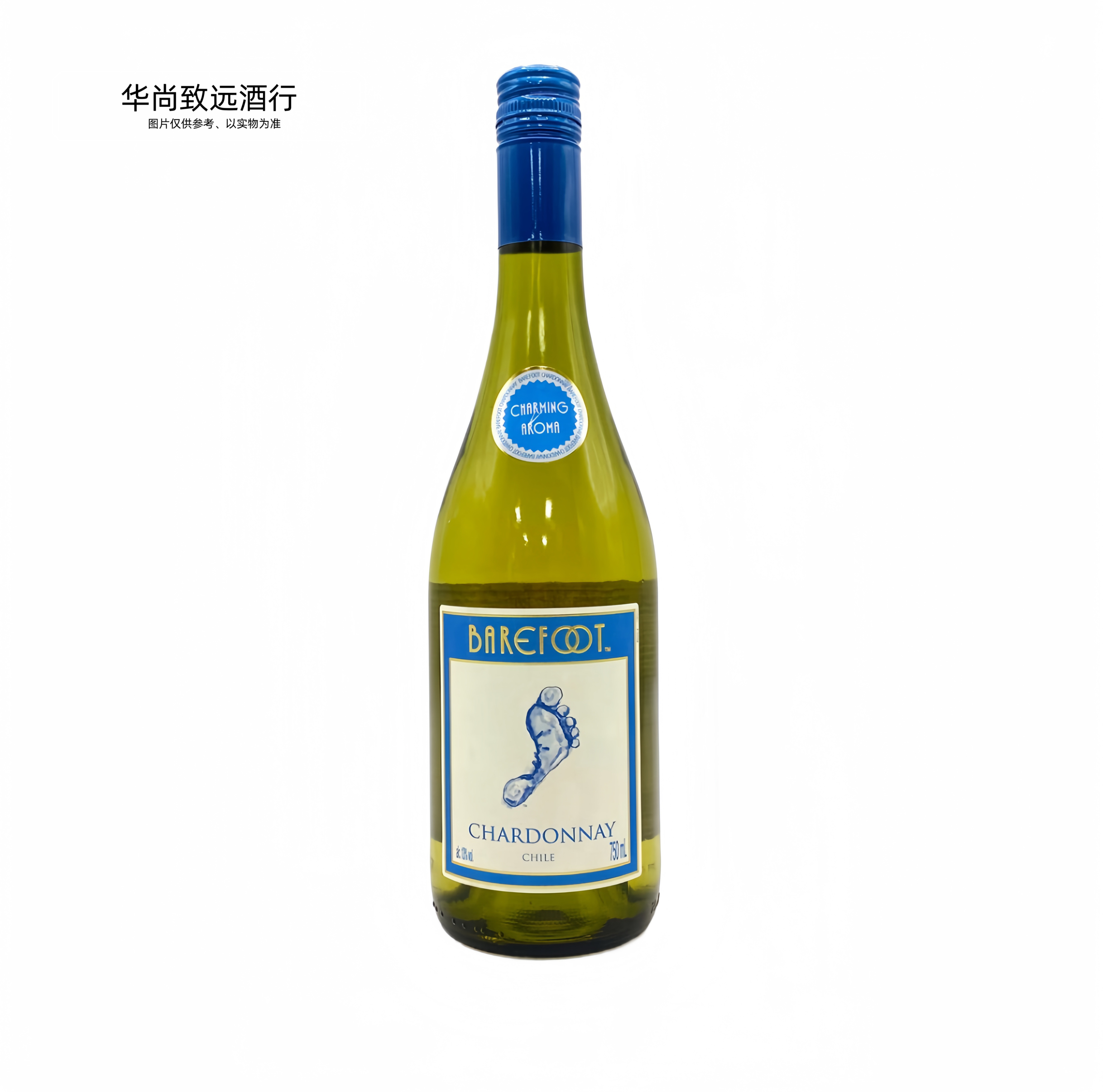 顽足霞多丽白葡萄酒 Barefoot Chardonnay 750ml 酒类 干白静态葡萄酒 原图主图