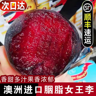 【澳洲进口】恐龙蛋胭脂女王李当季新鲜水果血丝李红肉红心李子