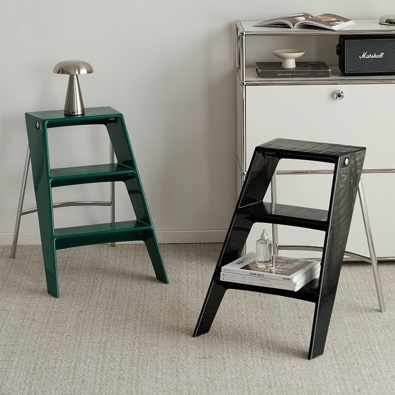 网红透明折叠梯子家用置物亚克力