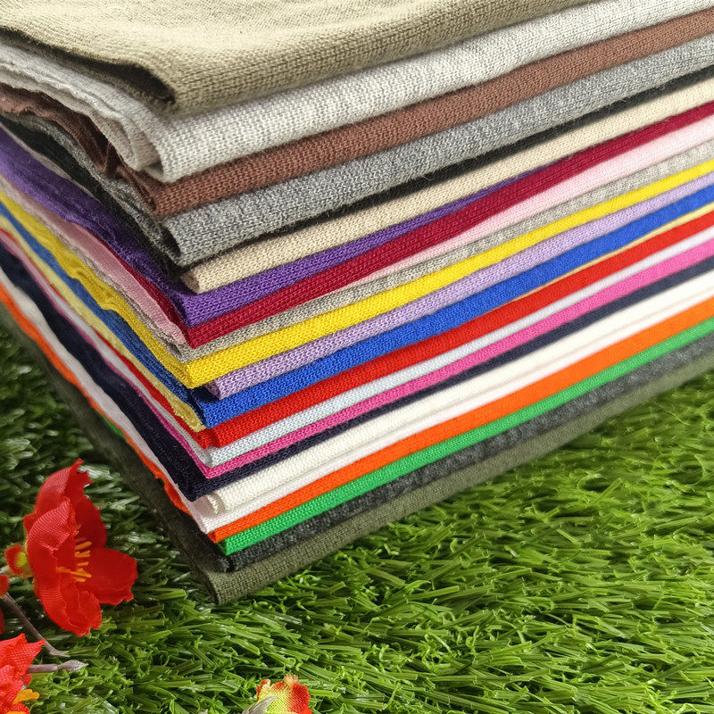 1x1细螺纹宝宝螺纹t恤袖口领口布料孕妇罗文布料纯棉螺纹辅料服装