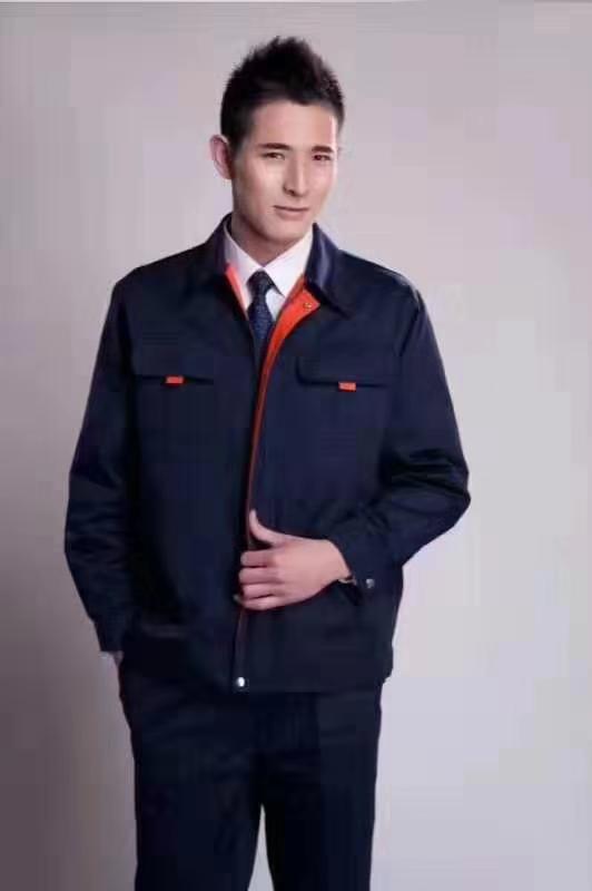 锦承迪贝工作服303劳保工作服厚型CVC面料长袖裤子套装