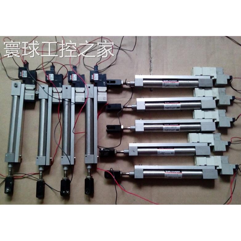 非实价二手原装SMC气缸 CVJ5D12-UIA970125+电磁阀 SYJ3120-6L0-M